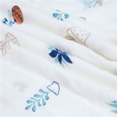 Bamboo Swaddle Blankets Muslin Cotton Large Swaddling Wrap Shower Gift Double Layers  Receiving Blankets 47''x 47''