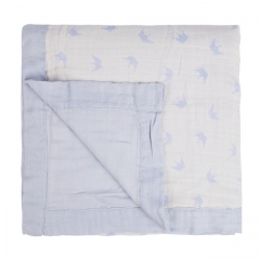 Bamboo Swaddle Blankets Muslin Cotton Large Swaddling Wrap Shower Gift Double Layers  Receiving Blankets 47''x 47''