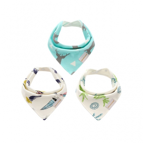 Baby Bandana Drool Bibs,3 Pack Baby Bibs for Boys Girls,Teething Bib Set,Super Soft and Absorbent