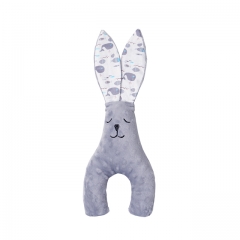 Miracle Baby Newborn Soft Fleece Boy Girl Pacifying Rabbit Toy Minky Bunny Faux Down Toddler Stuffed Animal Plush Lovey Calming Blankie Rabbit Toddler