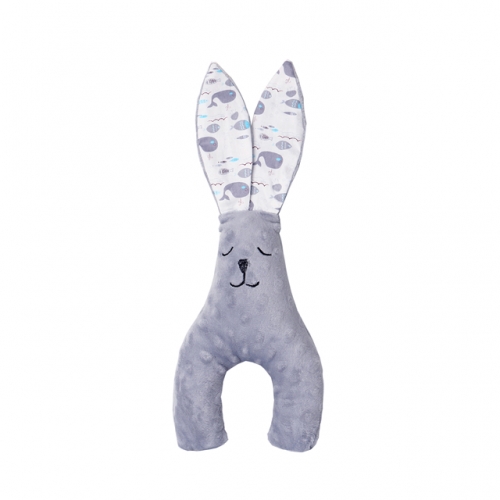 Miracle Baby Newborn Soft Fleece Boy Girl Pacifying Rabbit Toy Minky Bunny Faux Down Toddler Stuffed Animal Plush Lovey Calming Blankie Rabbit Toddler