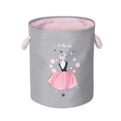 Miracle Baby Canvas Storage Basket, Multifunction Waterproof Foldable Laundry Hamper Bucket  for  Kids Toy Nursery Laundry