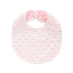 Baby Bibs, 6 Layer Burp Cloth with Printed Design,Feeding Drooling Teething Bibs with Snap(14.3''x10.4'')