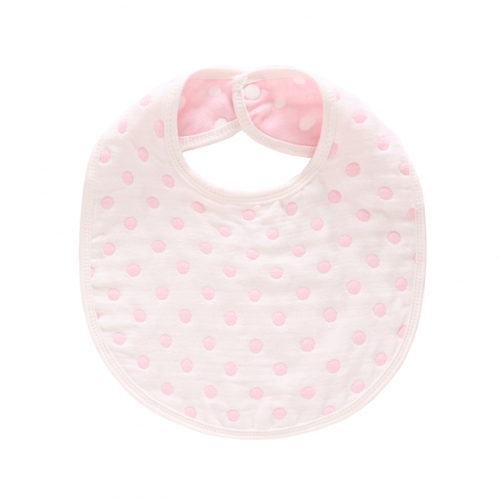Baby Bibs, 6 Layer Burp Cloth with Printed Design,Feeding Drooling Teething Bibs with Snap(14.3''x10.4'')