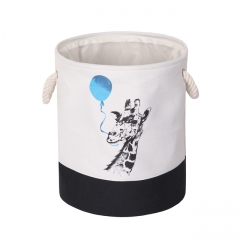 Miracle Baby Canvas Storage Basket, Multifunction Waterproof Foldable Laundry Hamper Bucket  for  Kids Toy Nursery Laundry