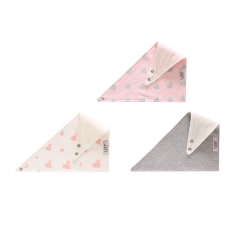 Baby Bandana Bibs, Bibs for Teething and Drooling,Super Absorbent and Soft,100% Cotton Baby Burp Bib Set 3 Pack