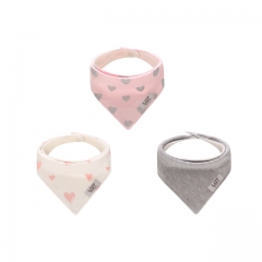 Baby Bandana Bibs, Bibs for Teething and Drooling,Super Absorbent and Soft,100% Cotton Baby Burp Bib Set 3 Pack