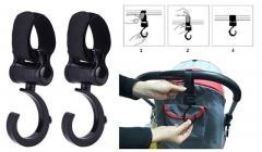 Stroller Hooks-2 Pack Of Multi Purpose Hook Hanger for Diaper Bags Stroller Accessary
