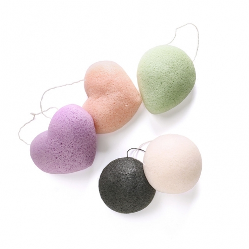 Konjac Sponge-Natural Konjac Organic Skincare Konjac Facial Sponge Set Deep Cleaning Beauty Sponge Baby Use,5 or 3 Pack