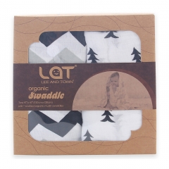 2 Pack Organic Cotton Muslin Swaddle Blankets,Receiving Blankets,Swaddling Wrap Gift Set