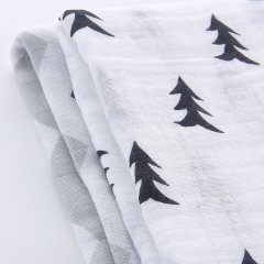 2 Pack Organic Cotton Muslin Swaddle Blankets,Receiving Blankets,Swaddling Wrap Gift Set