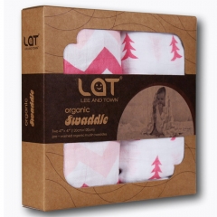2 Pack Organic Cotton Muslin Swaddle Blankets,Receiving Blankets,Swaddling Wrap Gift Set