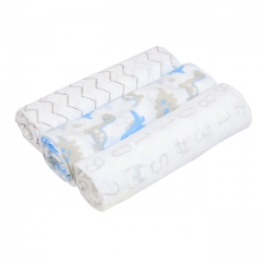 Miracle Baby Swaddle Muslin Blankets 3 Pack  28''x 28', 100% Cotton Absorbent Washable Diapers,