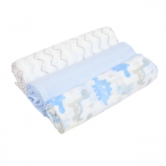 Miracle Baby Swaddle Muslin Blankets 3 Pack  28''x 28', 100% Cotton Absorbent Washable Diapers,