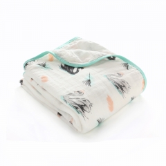 Swaddles,100% Cotton Muslin Blankets, 59''x 47'' with Double Layer,Extra Soft